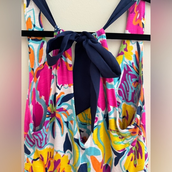 Lilly Pulitzer Amanda Besame Mucho Floral Halter Maxi Dress Size Small Vacation - Picture 7 of 7